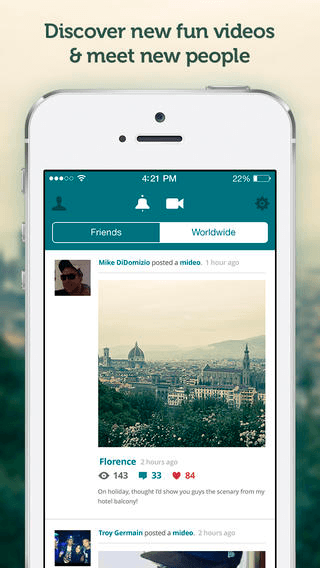 MideoMe on iOS